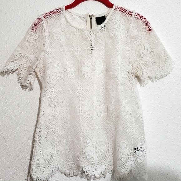 Worthington Tops - Worthington White Lace Top
